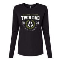 Twin Dad Est 2024 Twin Dad To Be Gifts New Daddy Viii Womens Cotton Relaxed Long Sleeve T-Shirt