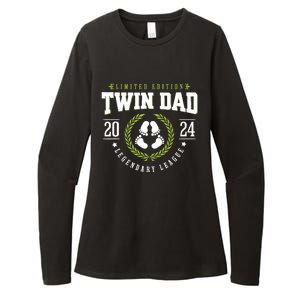 Twin Dad Est 2024 Twin Dad To Be Gifts New Daddy Viii Womens CVC Long Sleeve Shirt