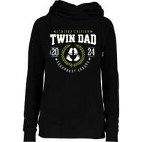 Twin Dad Est 2024 Twin Dad To Be Gifts New Daddy Viii Womens Funnel Neck Pullover Hood