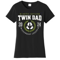 Twin Dad Est 2024 Twin Dad To Be Gifts New Daddy Viii Women's T-Shirt