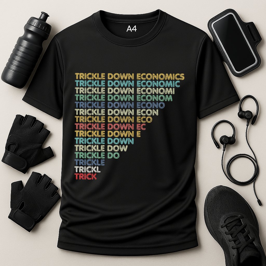 Trickle Down Economics Trick Cooling Performance Crew T-Shirt