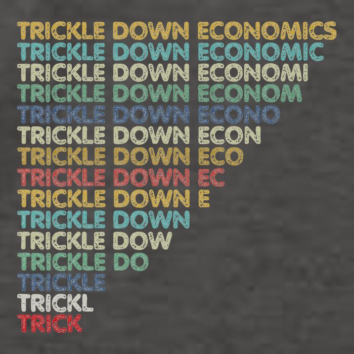 Trickle Down Economics Trick Vector Backpack