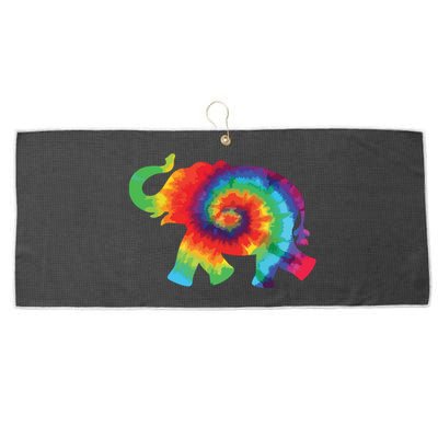 Tie Dye Elephant Tie Dyed Save Large Microfiber Waffle Golf Towel