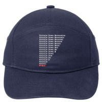 Trickle Down Economics Is A Trick 7-Panel Snapback Hat