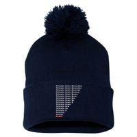 Trickle Down Economics Is A Trick Pom Pom 12in Knit Beanie