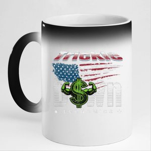 Trickle Down Economics Is A Trick 11oz Black Color Changing Mug