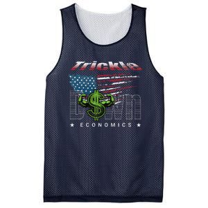 Trickle Down Economics Is A Trick Mesh Reversible Basketball Jersey Tank