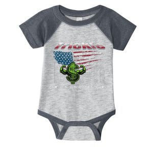 Trickle Down Economics Is A Trick Infant Baby Jersey Bodysuit