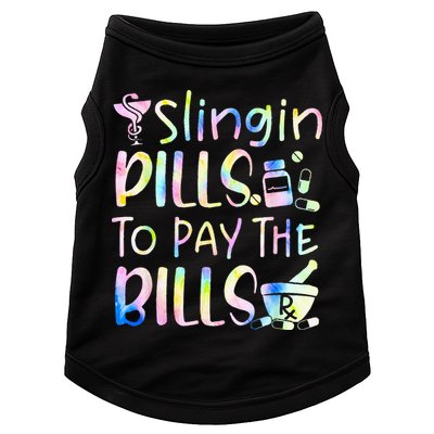 Tie Dye Educated Drug Dealer Humor Pharmacist Pills Medicine Doggie Tank