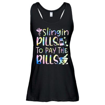 Tie Dye Educated Drug Dealer Humor Pharmacist Pills Medicine Ladies Essential Flowy Tank