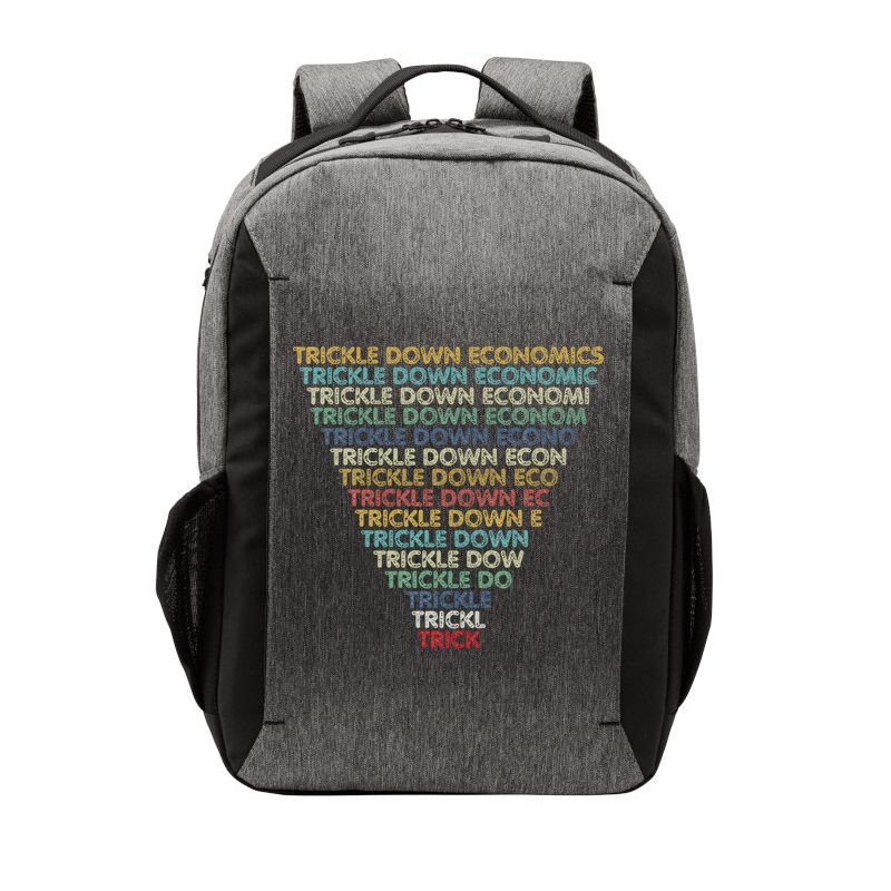 Trickle Down Economics Trick Funny Economic Sarcastic Humor Vector Backpack