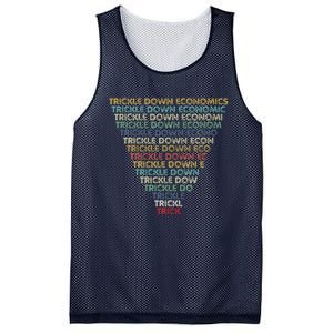 Trickle Down Economics Trick Funny Economic Sarcastic Humor Mesh Reversible Basketball Jersey Tank