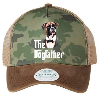 The Dog Father Boxer Boxer Dog Owner Dog Dad Funny Legacy Tie Dye Trucker Hat