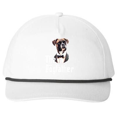 The Dog Father Boxer Boxer Dog Owner Dog Dad Funny Snapback Five-Panel Rope Hat