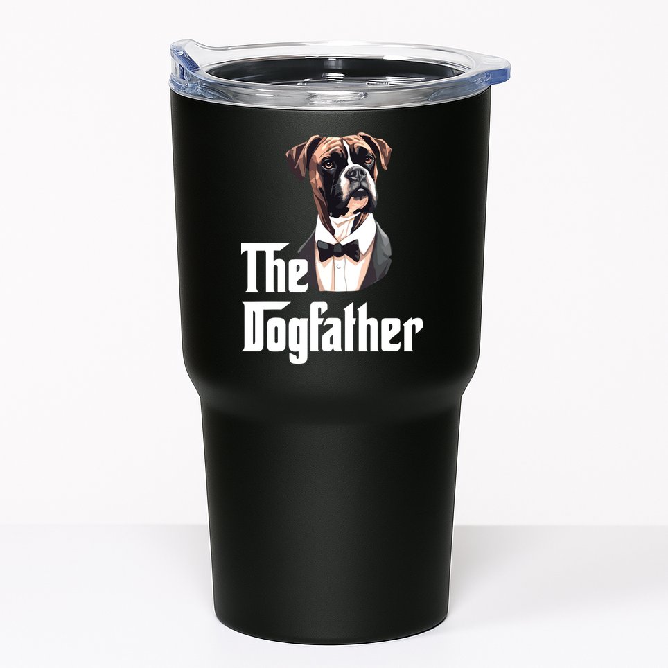The Dog Father Boxer Boxer Dog Owner Dog Dad Funny Tumbler
