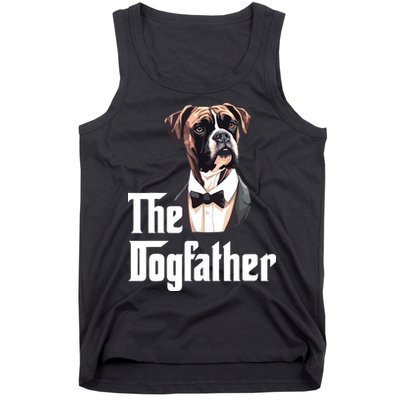 The Dog Father Boxer Boxer Dog Owner Dog Dad Funny Tank Top