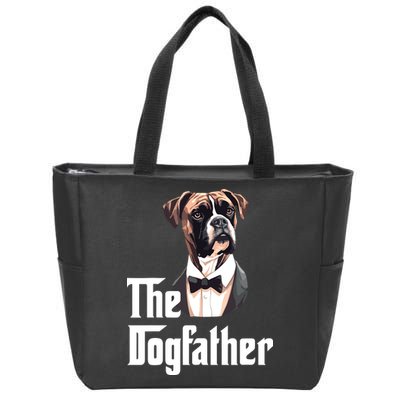 The Dog Father Boxer Boxer Dog Owner Dog Dad Funny Zip Tote Bag