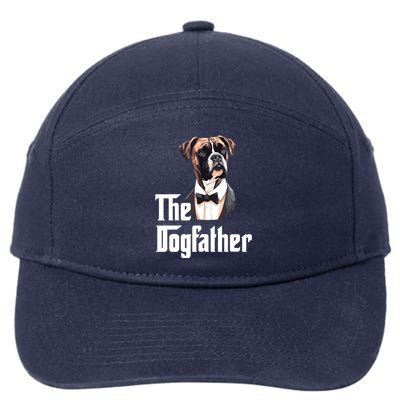 The Dog Father Boxer Boxer Dog Owner Dog Dad Funny 7-Panel Snapback Hat