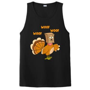 Thanksgiving Dog Fake Dog Woof Thanksgiving Turkey For Wo PosiCharge Competitor Tank