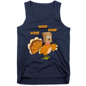 Thanksgiving Dog Fake Dog Woof Thanksgiving Turkey For Wo Tank Top