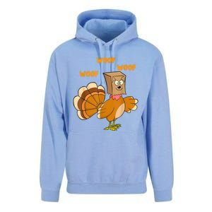 Thanksgiving Dog Fake Dog Woof Thanksgiving Turkey For Wo Unisex Surf Hoodie