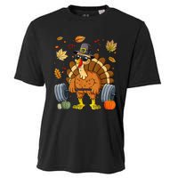 Turkey Deadlift Fitness Weightlifting Thanksgiving Day Cooling Performance Crew T-Shirt