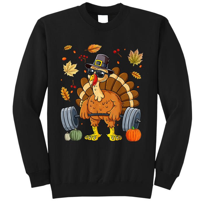 Turkey Deadlift Fitness Weightlifting Thanksgiving Day Sweatshirt