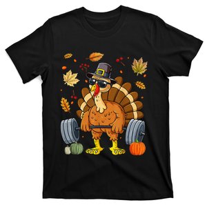 Turkey Deadlift Fitness Weightlifting Thanksgiving Day T-Shirt