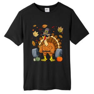 Turkey Deadlift Fitness Weightlifting Thanksgiving Day Tall Fusion ChromaSoft Performance T-Shirt