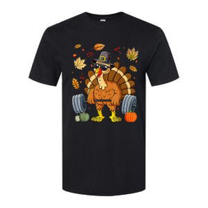 Turkey Deadlift Fitness Weightlifting Thanksgiving Day Softstyle CVC T-Shirt