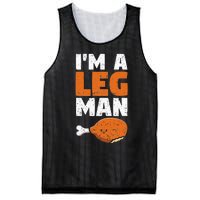 Turkey Drumstick Funny Thanksgiving Holiday Im A Leg Man Mesh Reversible Basketball Jersey Tank