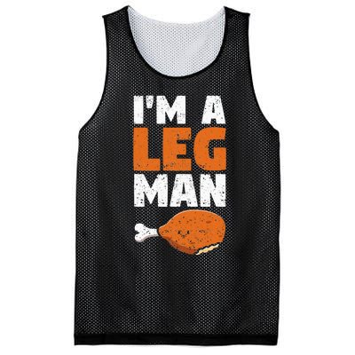 Turkey Drumstick Funny Thanksgiving Holiday Im A Leg Man Mesh Reversible Basketball Jersey Tank