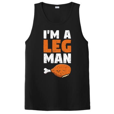 Turkey Drumstick Funny Thanksgiving Holiday Im A Leg Man PosiCharge Competitor Tank