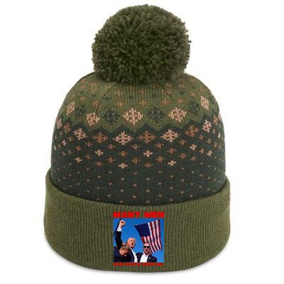 Trump Defiant Fist The Baniff Cuffed Pom Beanie