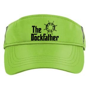 The Dockfather Funny Boating Fishing Boat Dad Captain Boater Meaningful Gift Adult Drive Performance Visor