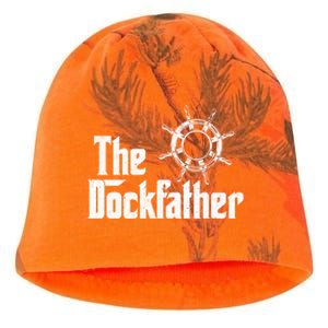 The Dockfather Funny Boating Fishing Boat Dad Captain Boater Meaningful Gift Kati - Camo Knit Beanie