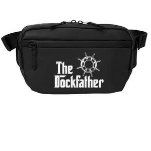 The Dockfather Funny Boating Fishing Boat Dad Captain Boater Meaningful Gift Crossbody Pack