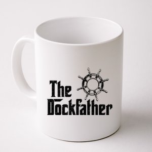 The Dockfather Funny Boating Fishing Boat Dad Captain Boater Meaningful Gift Coffee Mug