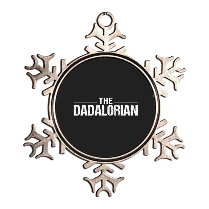 The Dadalorian Funny Fathers Day Costume Metallic Star Ornament