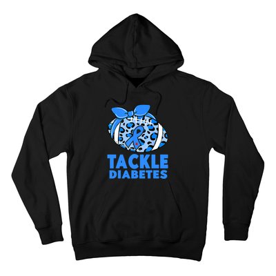 Tackle Diabetes Funny Football Fan Diabetic Warrior Hoodie