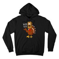 Thanksgiving Dog Funny Fake Dog Woof Thanksgiving Turkey Hoodie