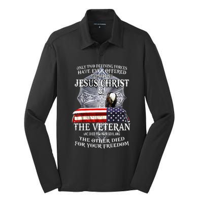 Two Defining Forces Have Ever Offered To Die For You Silk Touch Performance Long Sleeve Polo