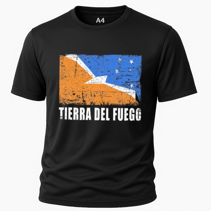 Tierra Del Fuego Flag Design Country Flag Tierra Del Fuego Cooling Performance Crew T-Shirt