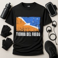 Tierra Del Fuego Flag Design Country Flag Tierra Del Fuego Cooling Performance Crew T-Shirt