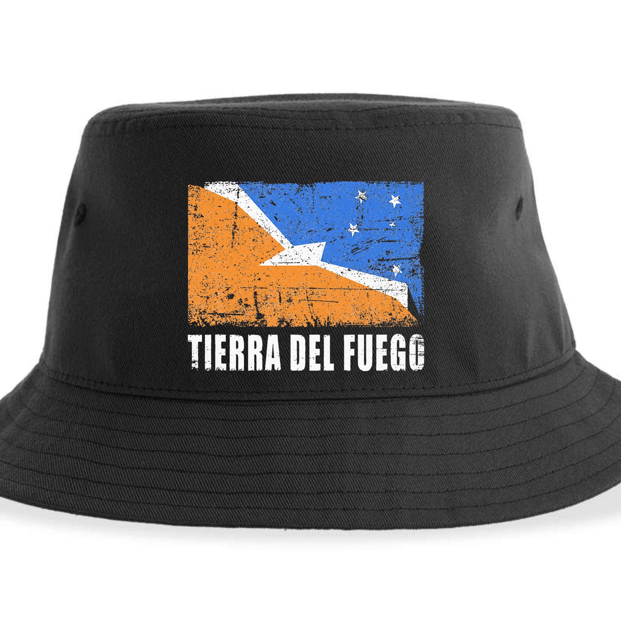 Tierra Del Fuego Flag Design Country Flag Tierra Del Fuego Sustainable Bucket Hat