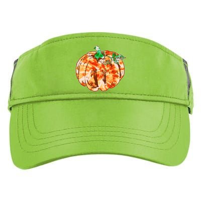 Tie Dye Fall Autumn Pumpkins Adult Drive Performance Visor