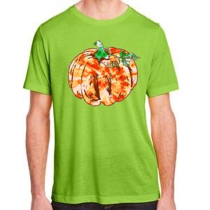 Tie Dye Fall Autumn Pumpkins Adult ChromaSoft Performance T-Shirt