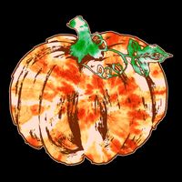 Tie Dye Fall Autumn Pumpkins Sustainable Bucket Hat