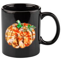 Tie Dye Fall Autumn Pumpkins 11oz C Handle Ceramic Mug