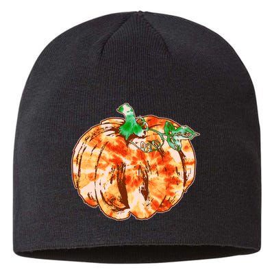 Tie Dye Fall Autumn Pumpkins Sustainable Beanie